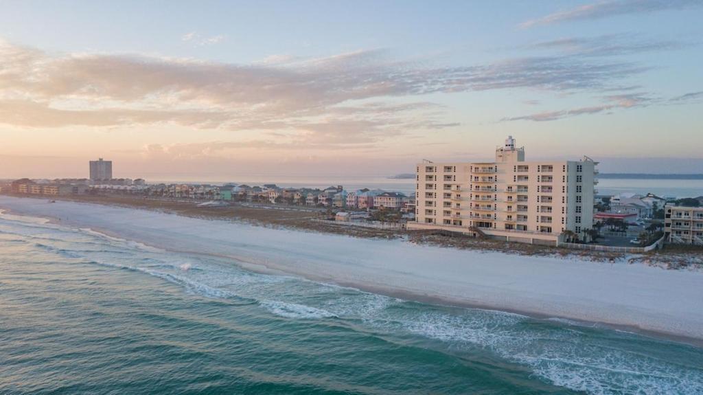Ocean Front Penthouse Suite Panoramic Views Of Gulf,Pensacola Beach,Pier, & Bay المظهر الخارجي الصورة